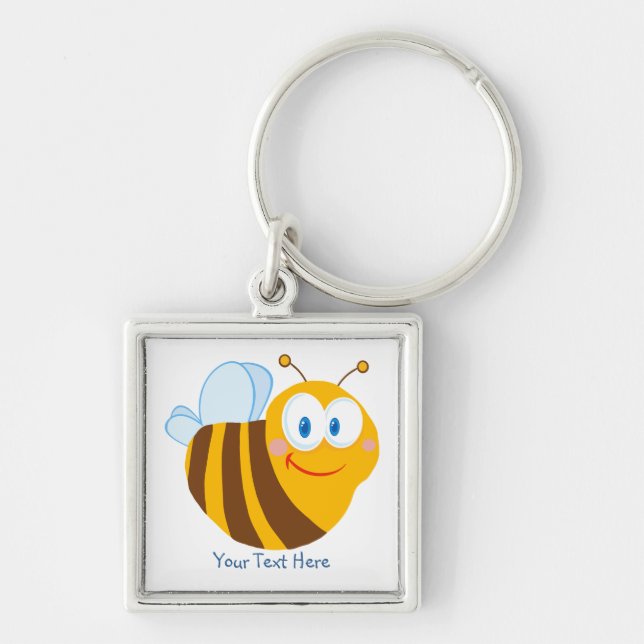 Little Bumblebee (personalised) Key Ring (Front)