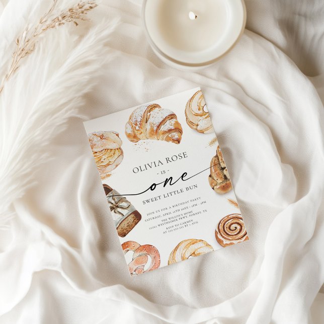 Little Bun 1st Birthday Invitation (Creator Uploaded)