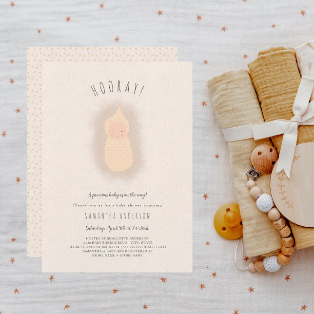 Little Bundle neutral gender Baby Shower Invitation (Creator Uploaded)
