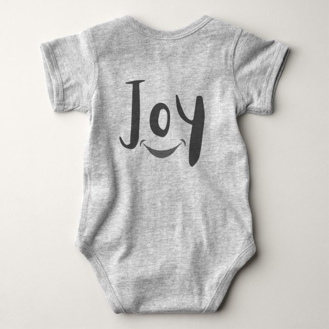 "Little Bundle of Joy: Adorable T-Shirt Baby Bodys Baby Bodysuit (Back)