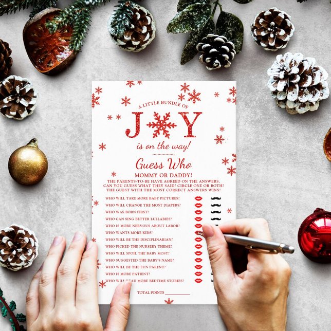 Little Bundle Of Joy Christmas Baby Shower Game (Creator Uploaded)