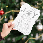 Little Bundle Of Joy Christmas Baby Shower Invitation<br><div class="desc">Celebrate in style with these trendy baby shower invitations. This design is easy to personalise with your special event wording and your guests will be thrilled when they receive these fabulous invites.</div>