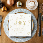 Little Bundle Of Joy Christmas Baby Shower Napkin<br><div class="desc">Celebrate in style with these trendy baby shower napkins. This design is easy to personalise with your special event wording and your guests will be thrilled when they see these fabulous napkins.</div>