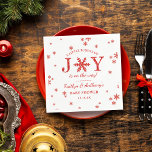 Little Bundle Of Joy Christmas Baby Shower Napkin<br><div class="desc">Celebrate in style with these trendy baby shower napkins. This design is easy to personalise with your special event wording and your guests will be thrilled when they see these fabulous napkins.</div>
