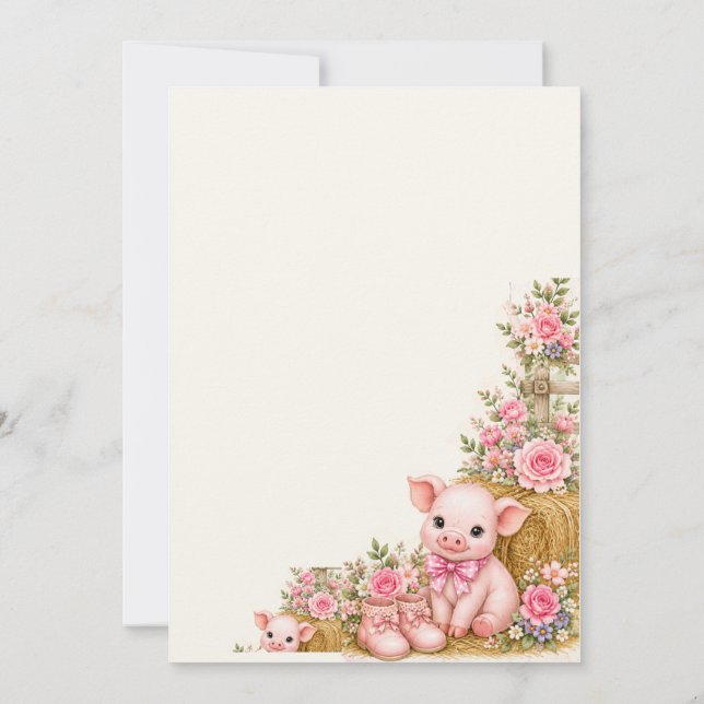 Little Bundle of Joy Thank You Card (Back)