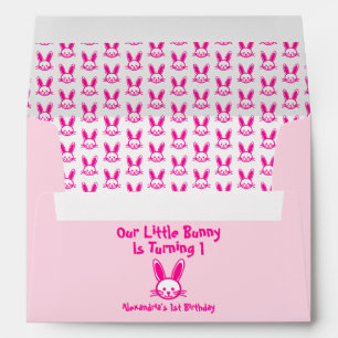 Little Bunny 1st Birthday Envelope