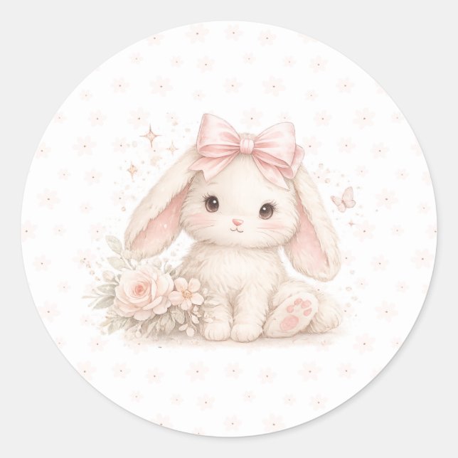 Little Bunny Birthday Stickers (Front)