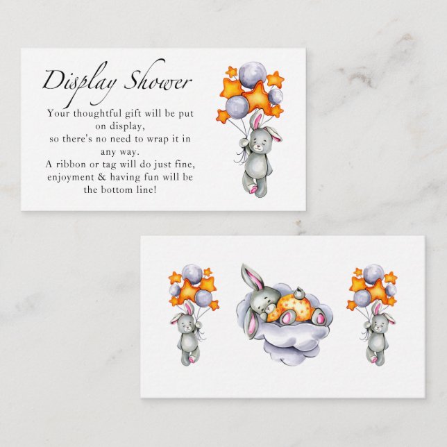 Little Bunny display schouwer  enclosure card (Front/Back)