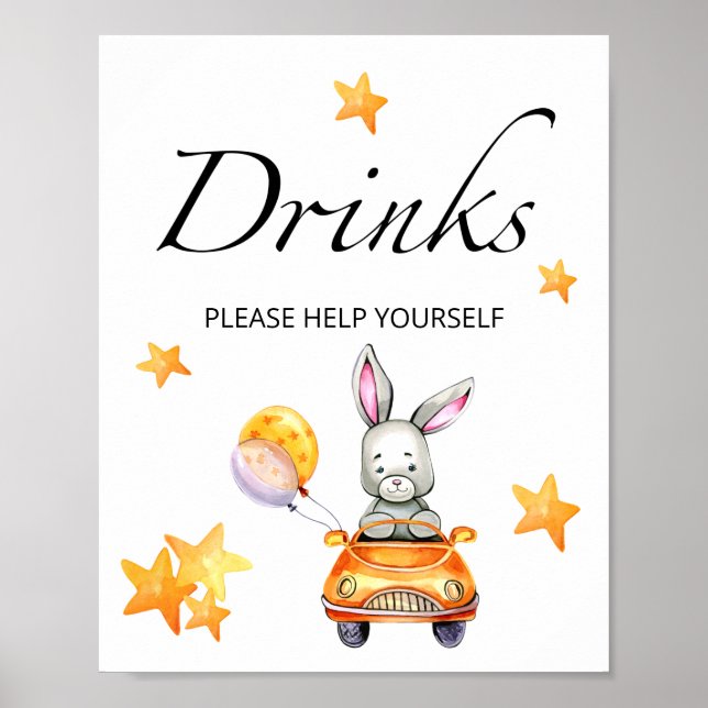 Little bunny drink poster (Front)