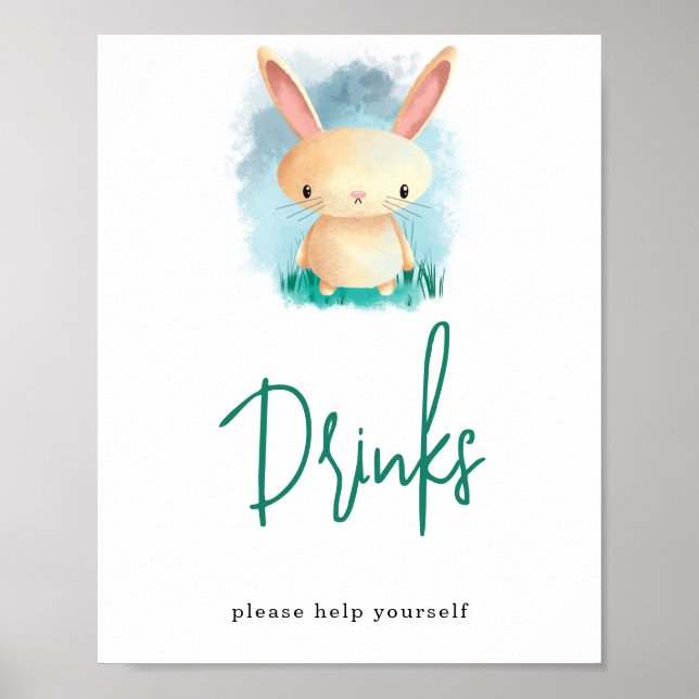 Little Bunny - Drinks Poster (Front)
