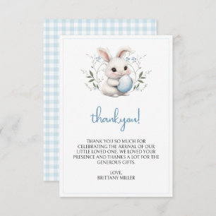 Little Bunny Easter Baby Shower Thank You Card