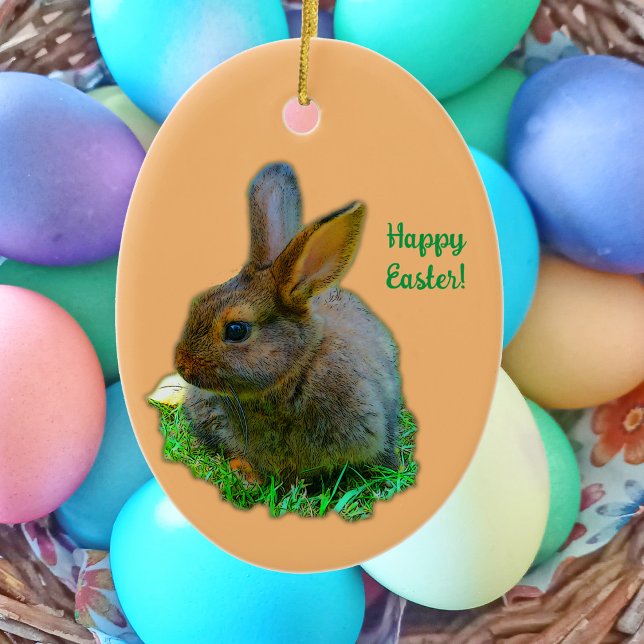 Little Bunny - easter bunny  Ceramic Tree Decoration (Creator Uploaded)