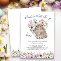 Little Bunny Floral Love Heart Baby Shower