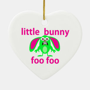 LITTLE BUNNY FOO FOO CERAMIC TREE DECORATION