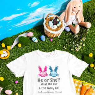 Little Bunny Gender Reveal T-Shirt