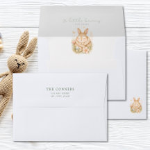 Little Bunny On Its Way Easter Baby Shower