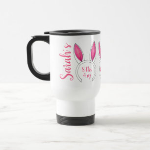 Little Bunny Personalised New Baby Announcement Travel Mug