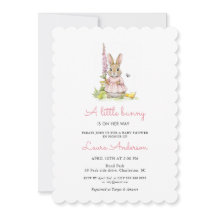 Little Bunny Pink Girl Baby Shower