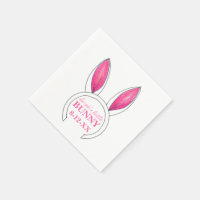 Little Bunny Pink Rabbit Ears New Baby Shower