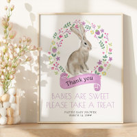 Little Bunny Spring Baby Shower Favour Table