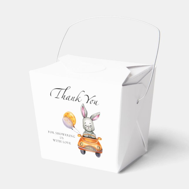 Little Bunny thank you favour box (Front Side)