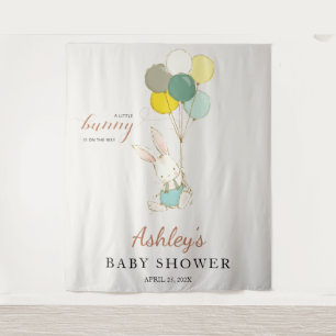Little Bunny Welcome Baby Shower  Tapestry