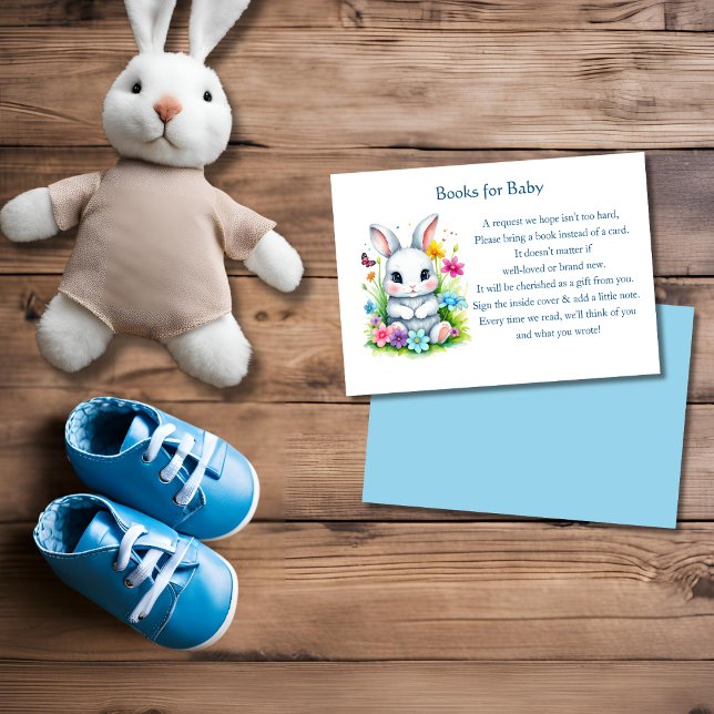 Little Bunny Wildflowers Easter Books For Baby Enclosure Card (Creator Uploaded)
