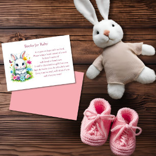 Little Bunny Wildflowers Easter Books For Baby Enclosure Card