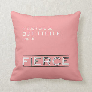 Little But Fierce Baby Girl Nursery Cushion
