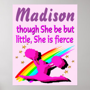 LITTLE BUT FIERCE CUSTOM CHEERLEADING POSTER