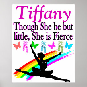 LITTLE BUT FIERCE PERSONALIZED DANCER POSTER