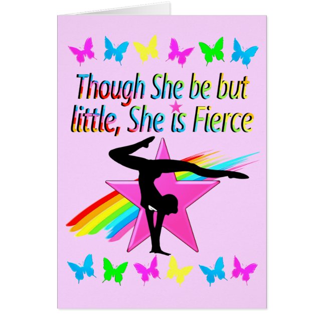 LITTLE BUT FIERCE RAINBOW GYMNASTICS DESIGN (Front)
