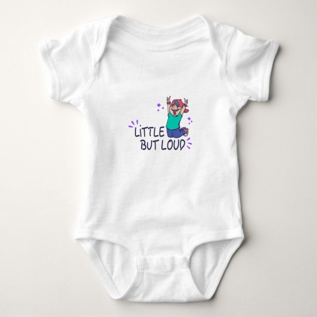 Little but loud baby bodysuit (Front)