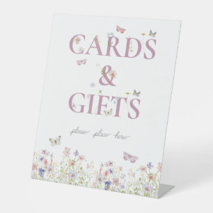 Little Butterfly 1st Birthday Cards and Gifts Sign