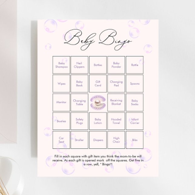 Little Butterfly Baby Bingo Baby Shower Game (Creator Uploaded)