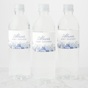 Little Butterfly Boy Baby Shower Water Bottle Label