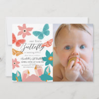 Little Butterfly Crystal 1st Birthday Photo