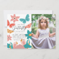 Little Butterfly Crystal Girl Birthday Photo