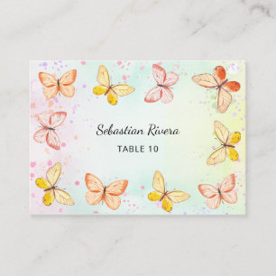 Little Butterfly Magic Girl Birthday Place Cards