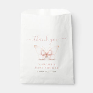 Little Butterfly Neutral Baby Shower Thank You Favour Bags