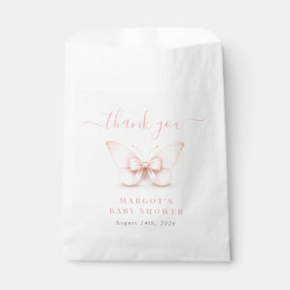 Little Butterfly Neutral Baby Shower Thank You Favour Bags