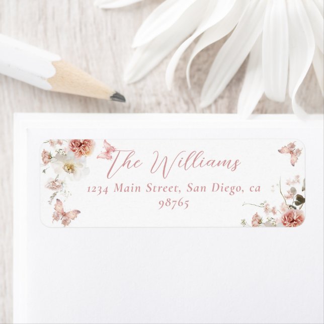 Little Butterfly Pink Floral Baby Girl Shower  (Insitu)