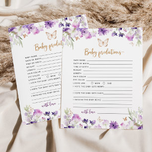 Little butterfly purple gold baby predictions