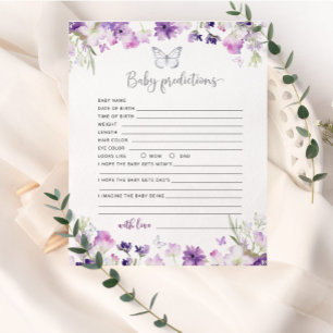 Little butterfly purple silver baby predictions