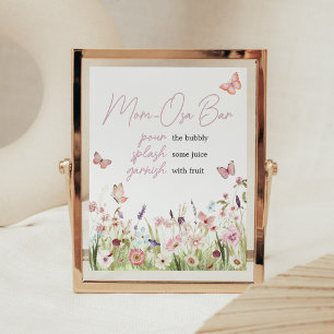 Little Butterfly Wildflower Mum Osa Bar Poster