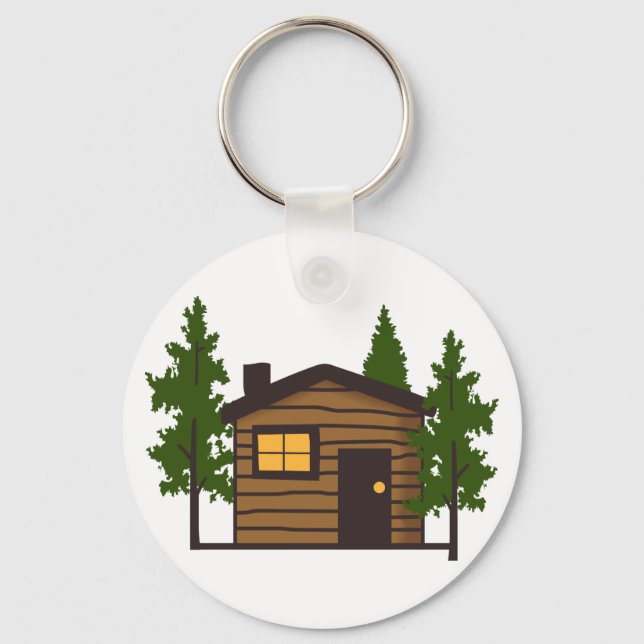 Little Cabin Key Ring (Front)