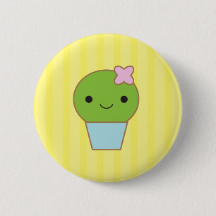 Little Cactus 6 Cm Round Badge
