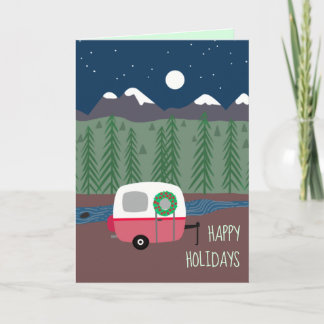 Little Camper at Christmas Card