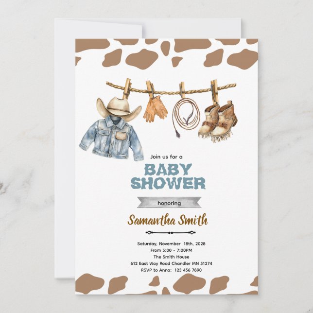 Little Camper Baby Shower Invitation (Front)