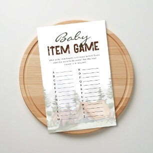 Little Camper Bear Baby Item Game Baby Shower
